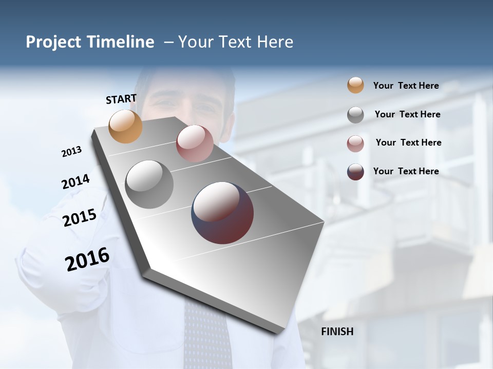 Successful Outdoors Tie PowerPoint Template