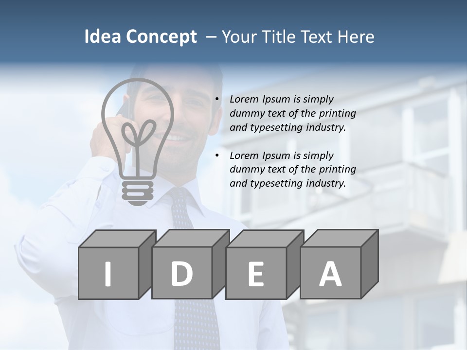 Successful Outdoors Tie PowerPoint Template