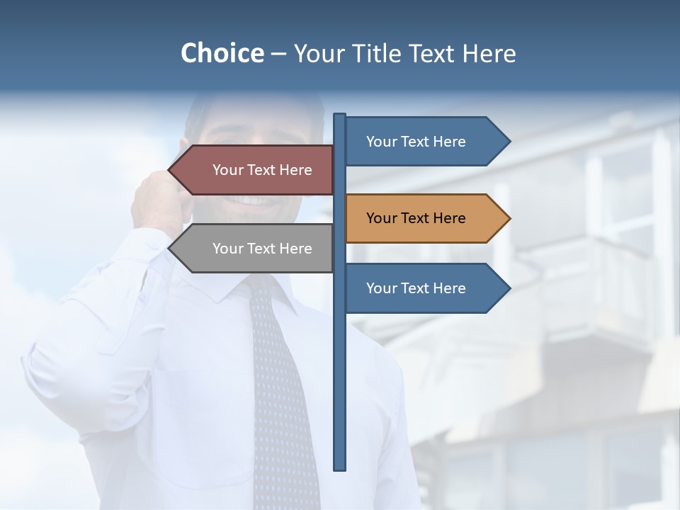 Successful Outdoors Tie PowerPoint Template