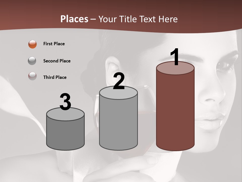 Health White Makeup PowerPoint Template