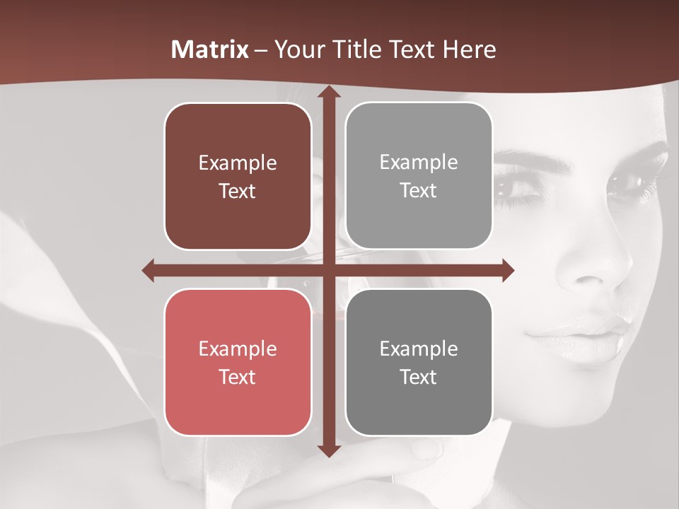 Health White Makeup PowerPoint Template