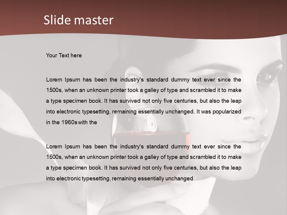 Health White Makeup PowerPoint Template