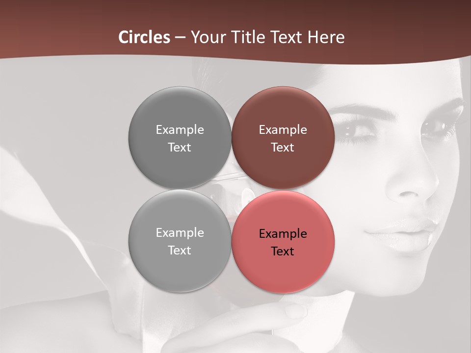 Health White Makeup PowerPoint Template