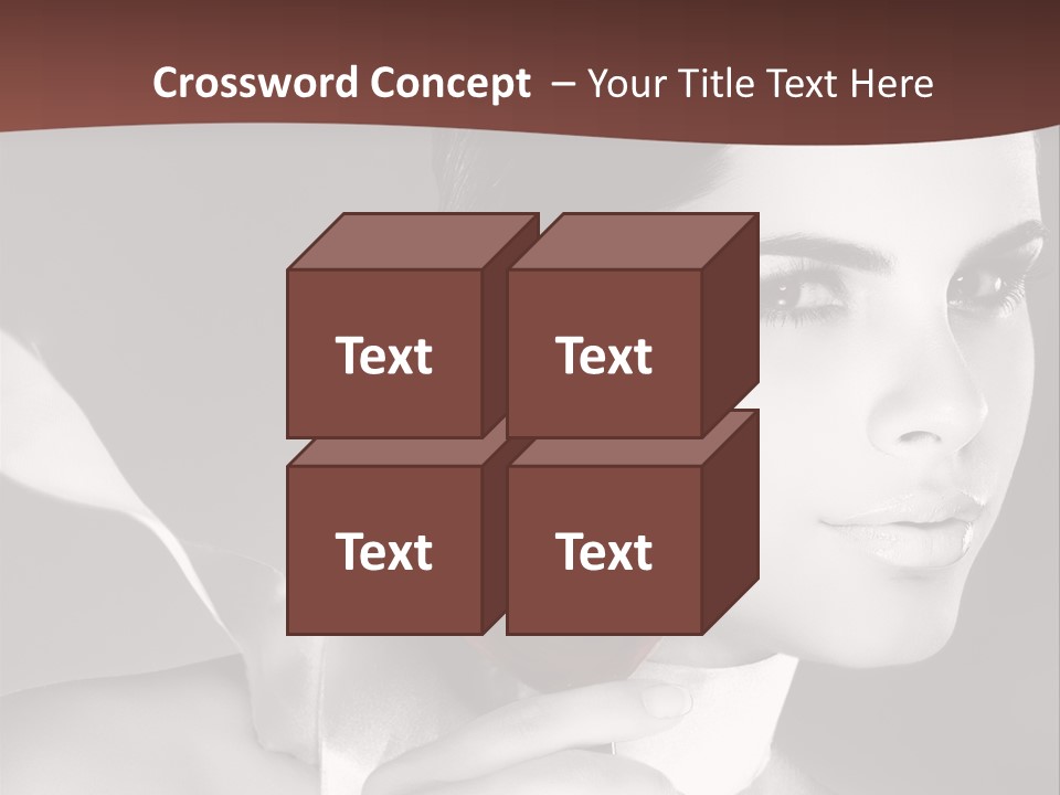 Health White Makeup PowerPoint Template