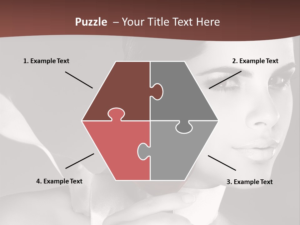 Health White Makeup PowerPoint Template