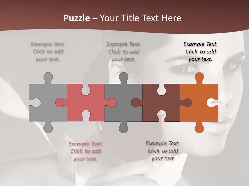 Health White Makeup PowerPoint Template