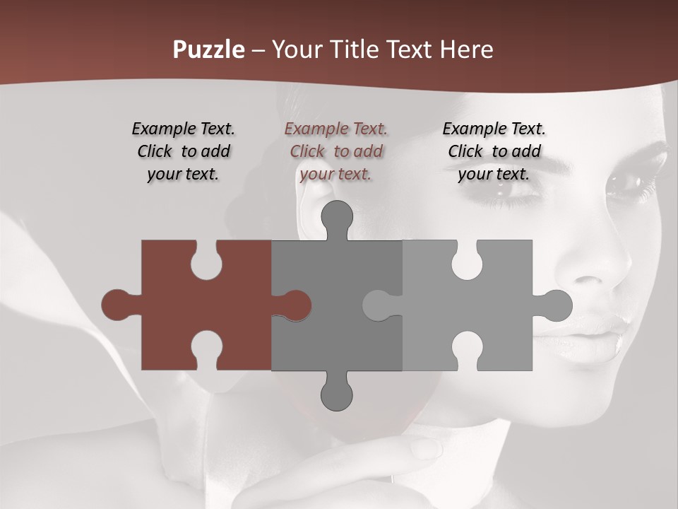 Health White Makeup PowerPoint Template