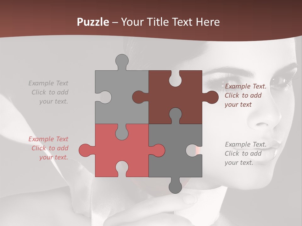 Health White Makeup PowerPoint Template