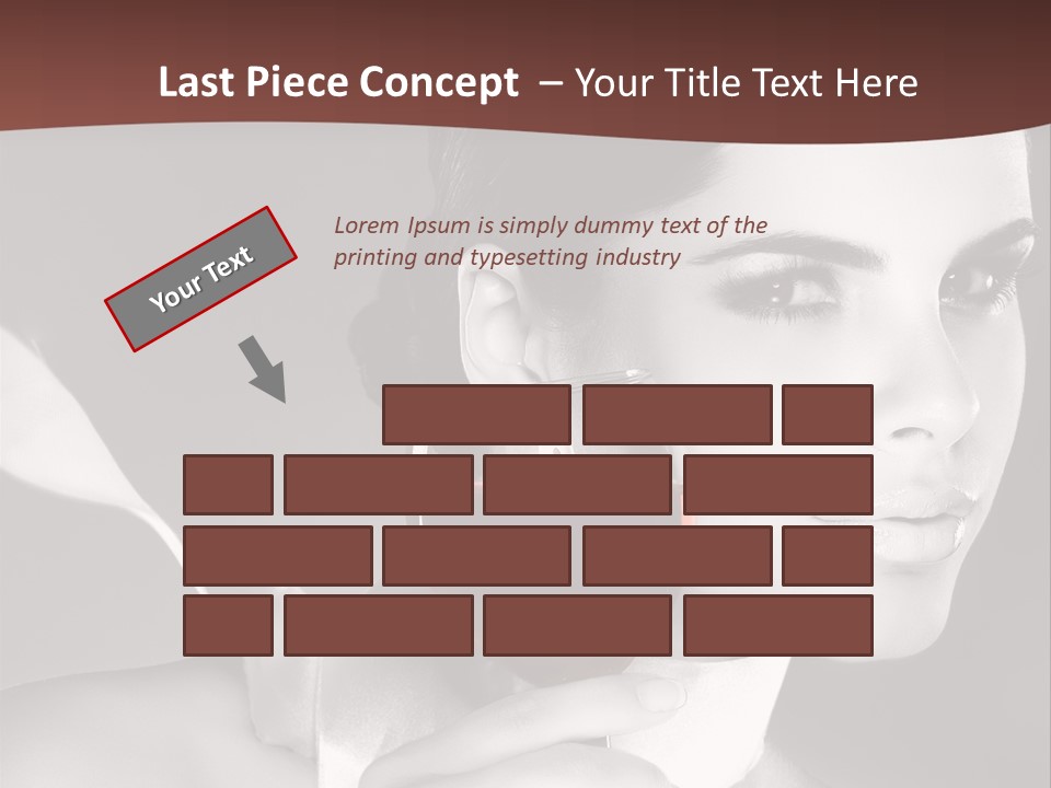 Health White Makeup PowerPoint Template