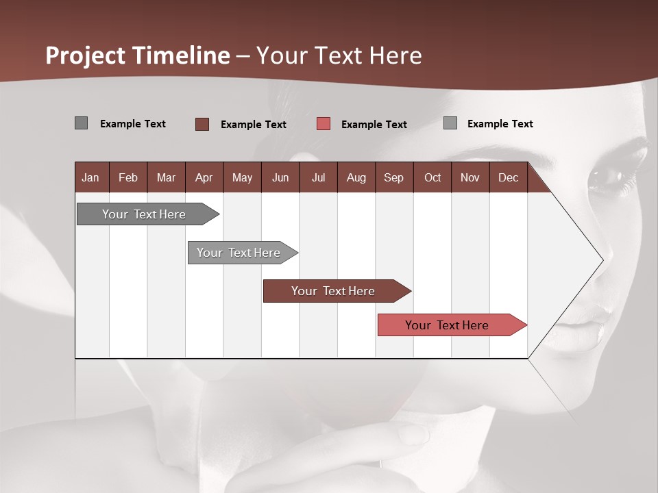 Health White Makeup PowerPoint Template