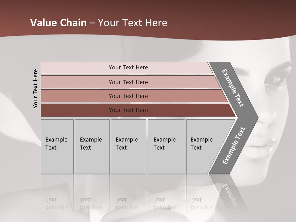 Health White Makeup PowerPoint Template