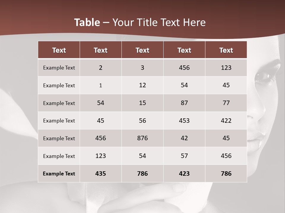 Health White Makeup PowerPoint Template