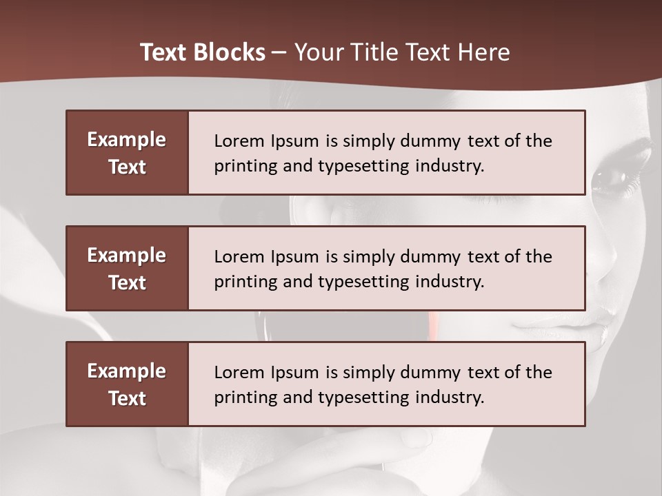 Health White Makeup PowerPoint Template