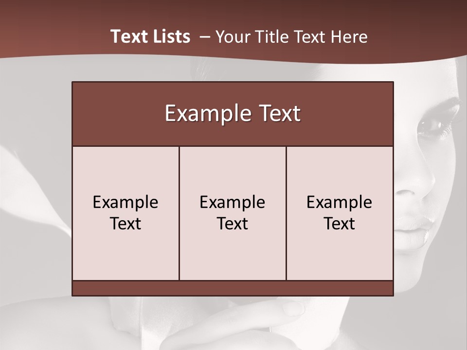 Health White Makeup PowerPoint Template