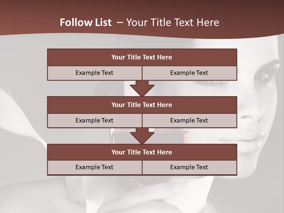Health White Makeup PowerPoint Template