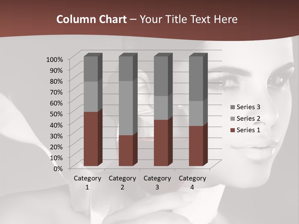 Health White Makeup PowerPoint Template