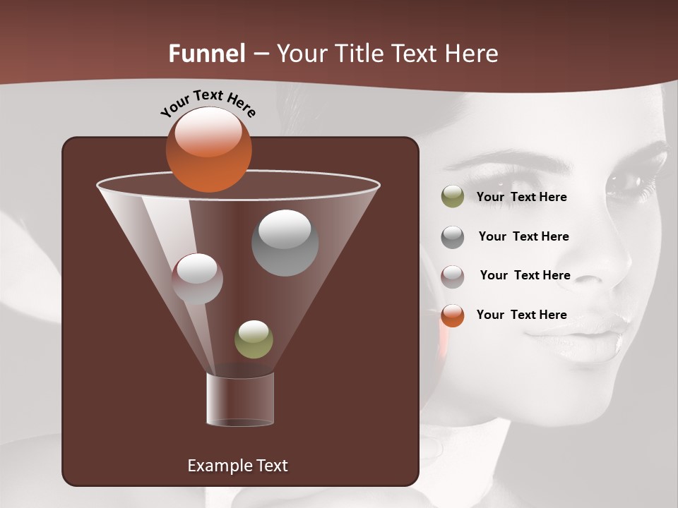 Health White Makeup PowerPoint Template