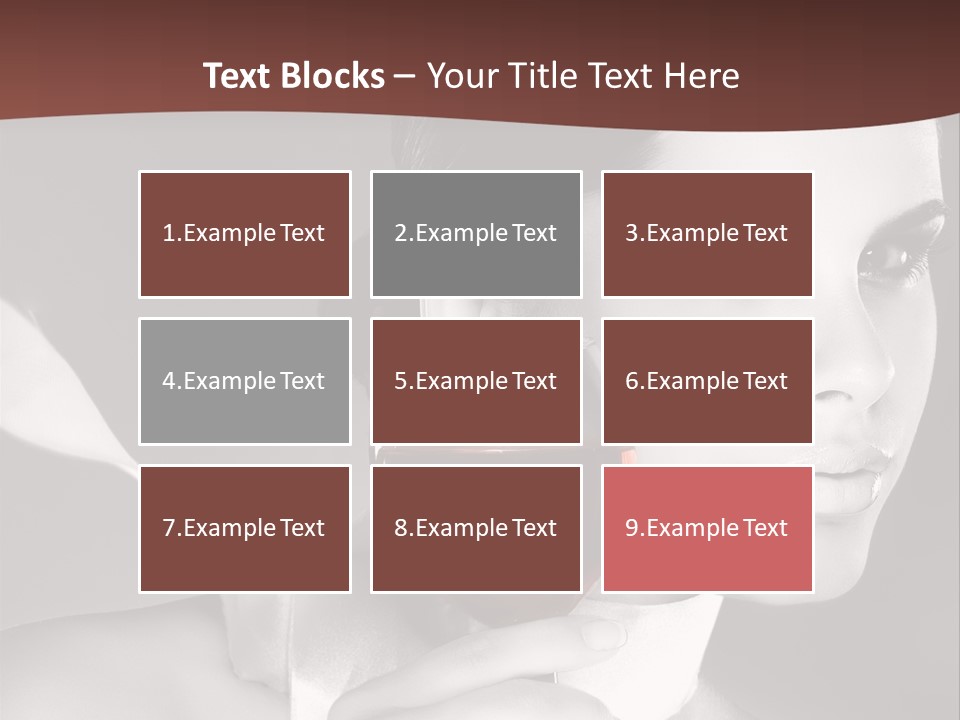 Health White Makeup PowerPoint Template