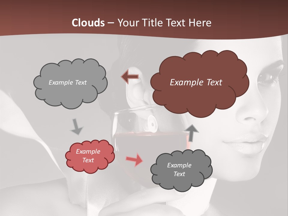 Health White Makeup PowerPoint Template