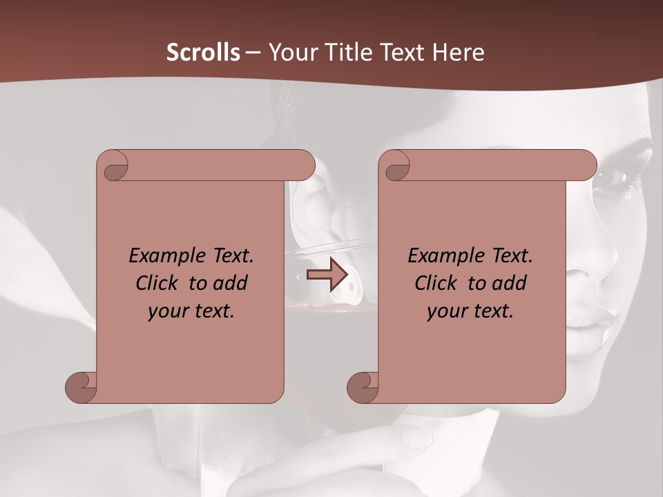 Health White Makeup PowerPoint Template