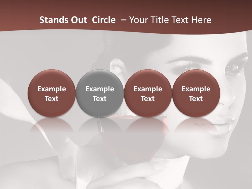 Health White Makeup PowerPoint Template