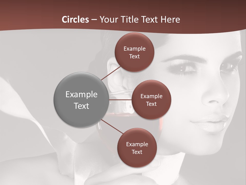 Health White Makeup PowerPoint Template