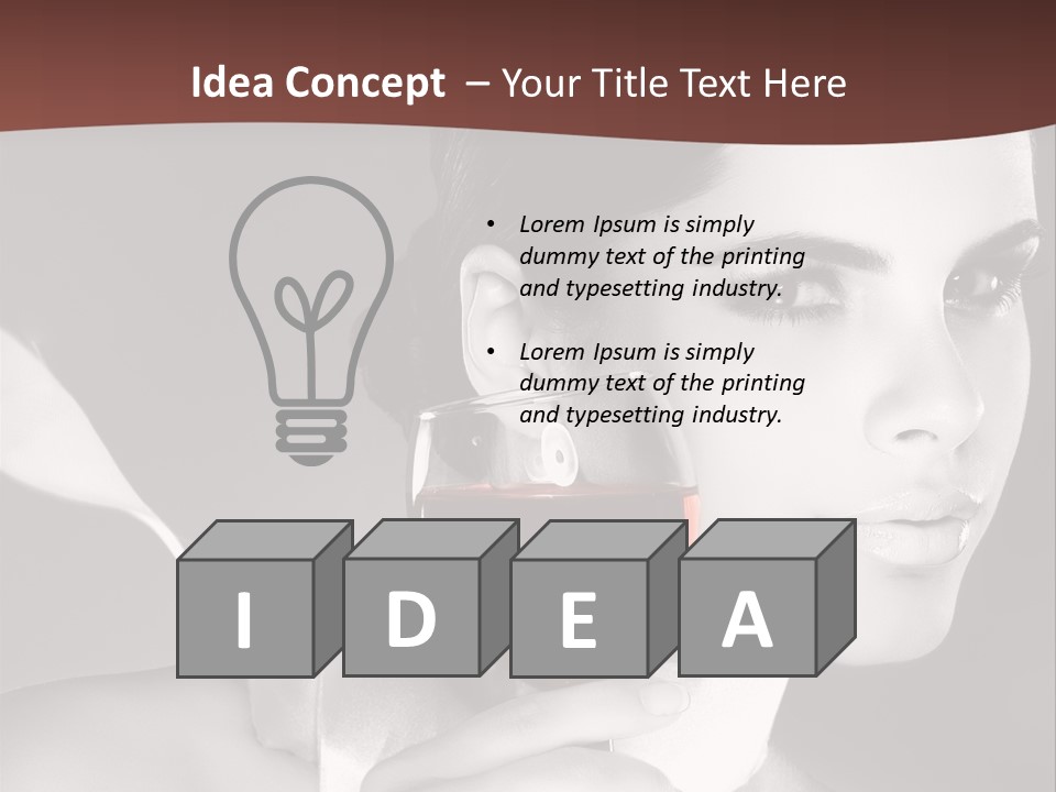 Health White Makeup PowerPoint Template