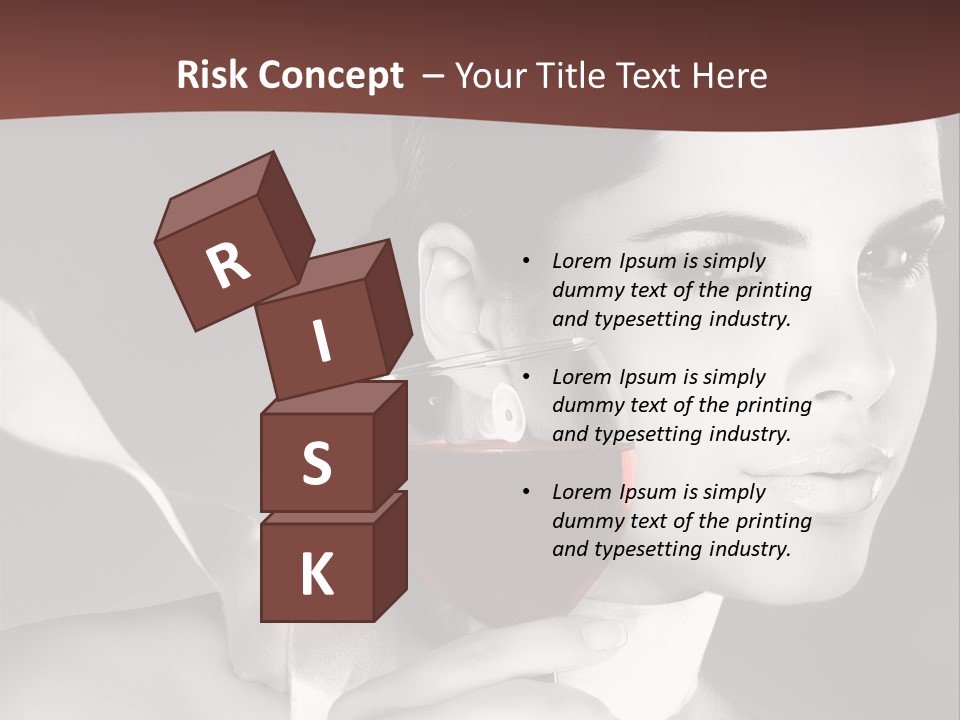 Health White Makeup PowerPoint Template