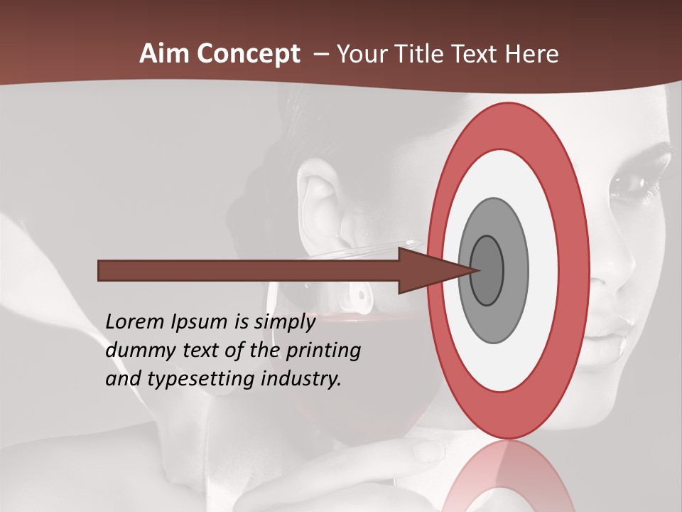 Health White Makeup PowerPoint Template