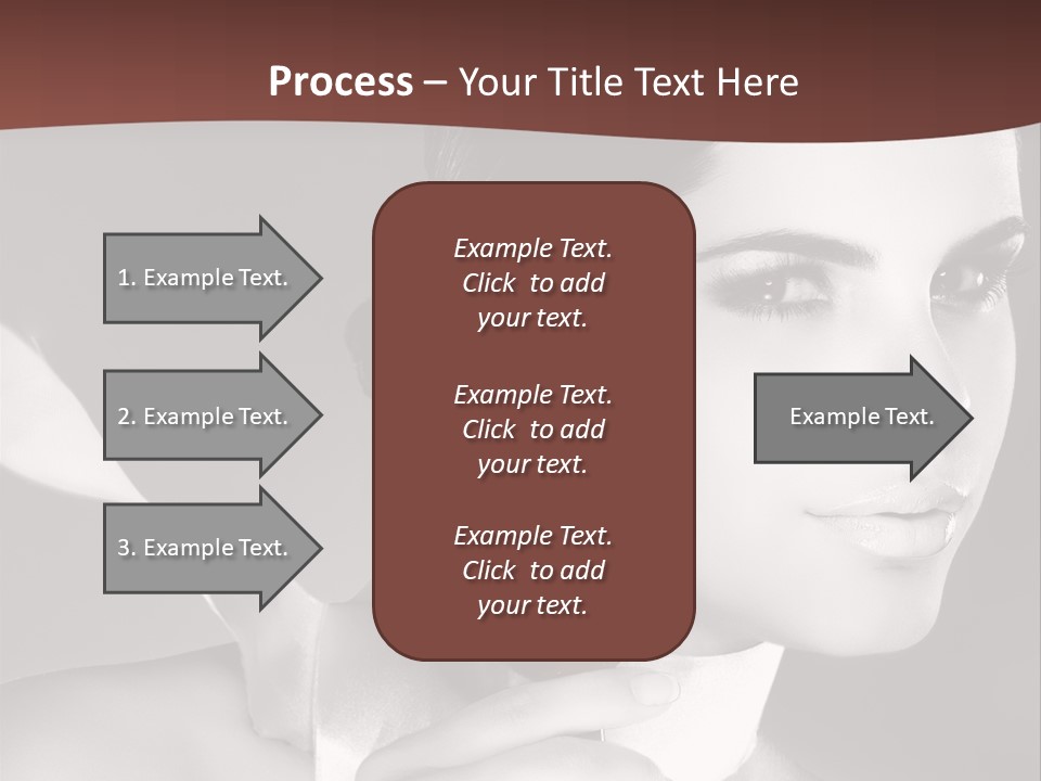 Health White Makeup PowerPoint Template