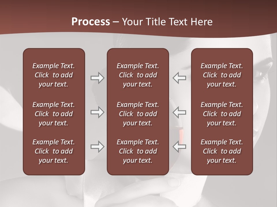 Health White Makeup PowerPoint Template