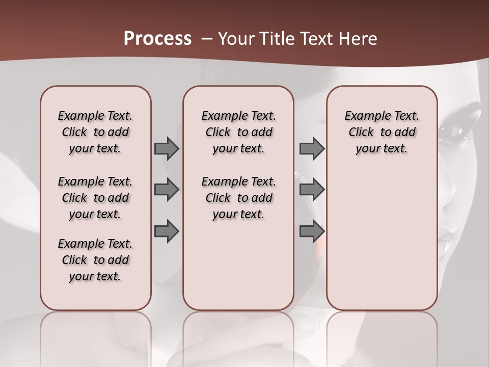 Health White Makeup PowerPoint Template