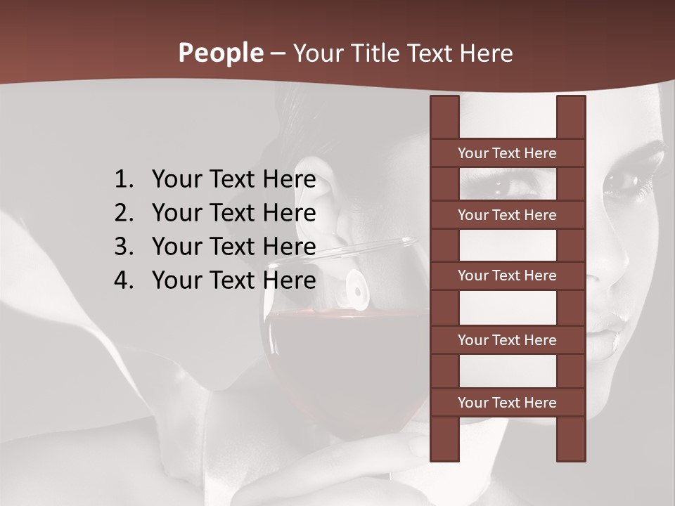 Health White Makeup PowerPoint Template