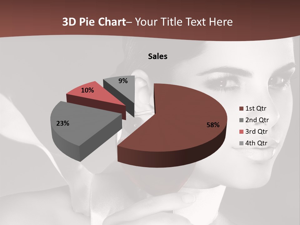 Health White Makeup PowerPoint Template