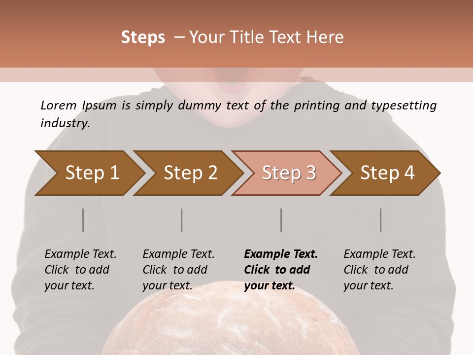 Overweight Happy Big PowerPoint Template