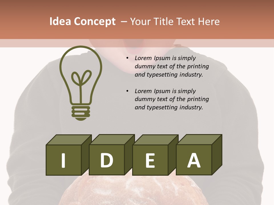 Overweight Happy Big PowerPoint Template