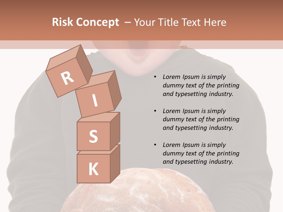 Overweight Happy Big PowerPoint Template