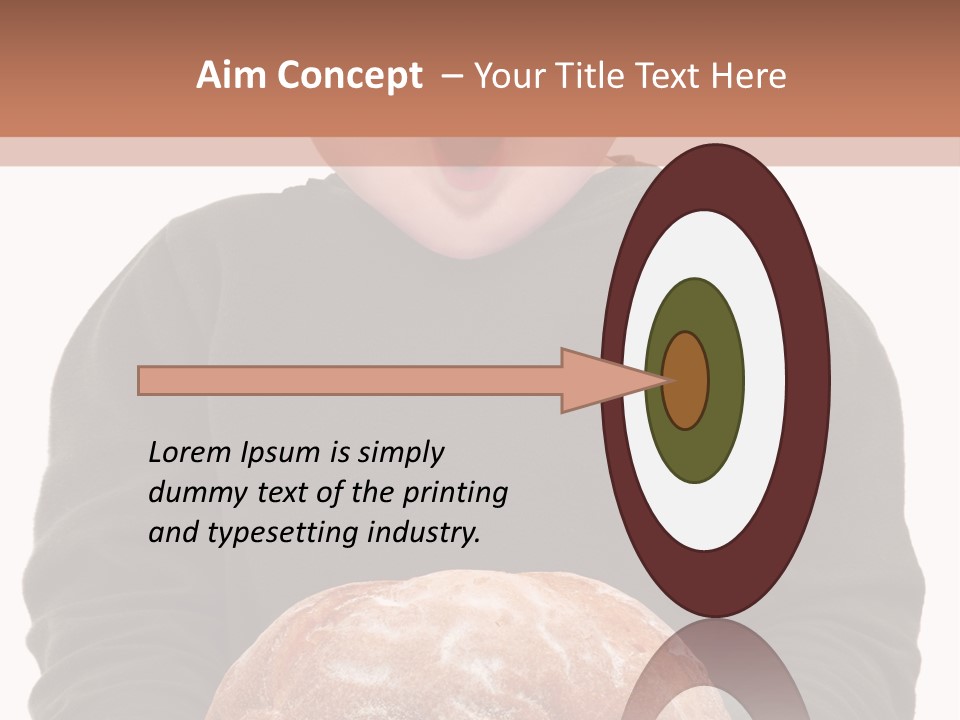 Overweight Happy Big PowerPoint Template