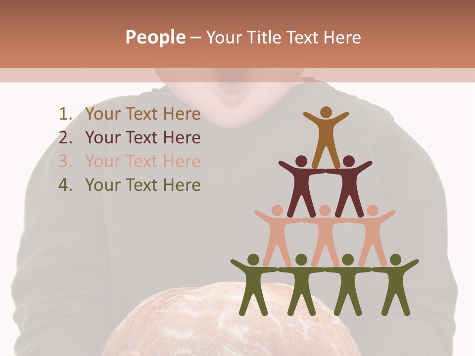 Overweight Happy Big PowerPoint Template