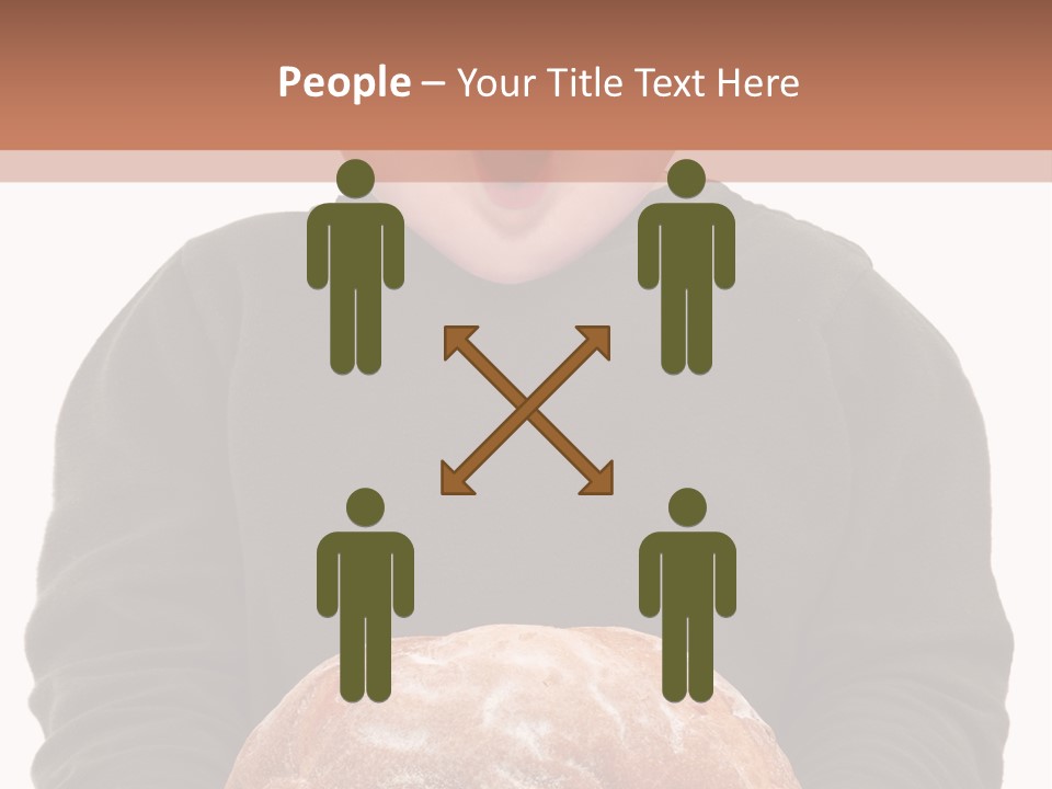 Overweight Happy Big PowerPoint Template