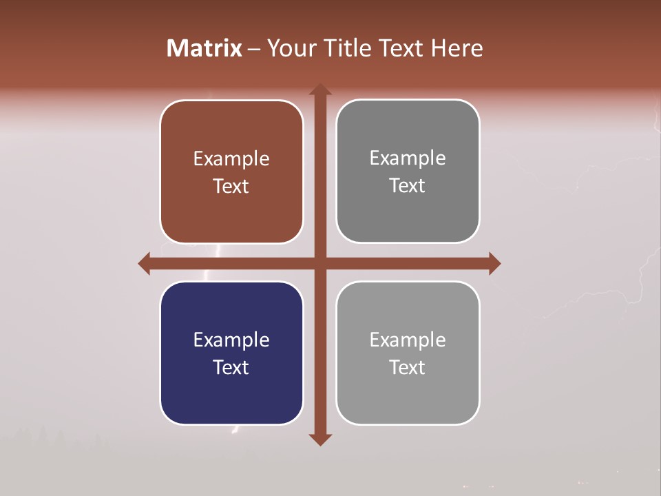Flash Stormy Lightning Bolt PowerPoint Template