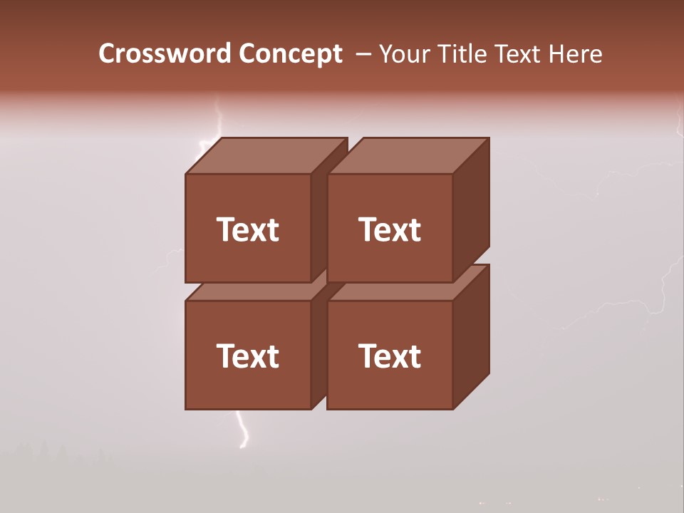 Flash Stormy Lightning Bolt PowerPoint Template