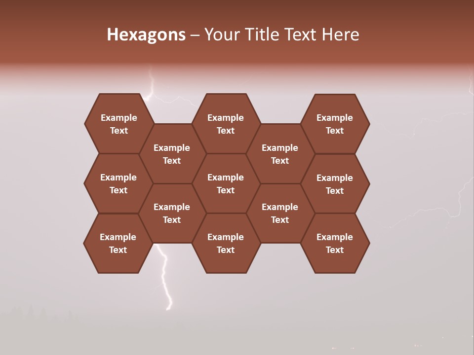 Flash Stormy Lightning Bolt PowerPoint Template