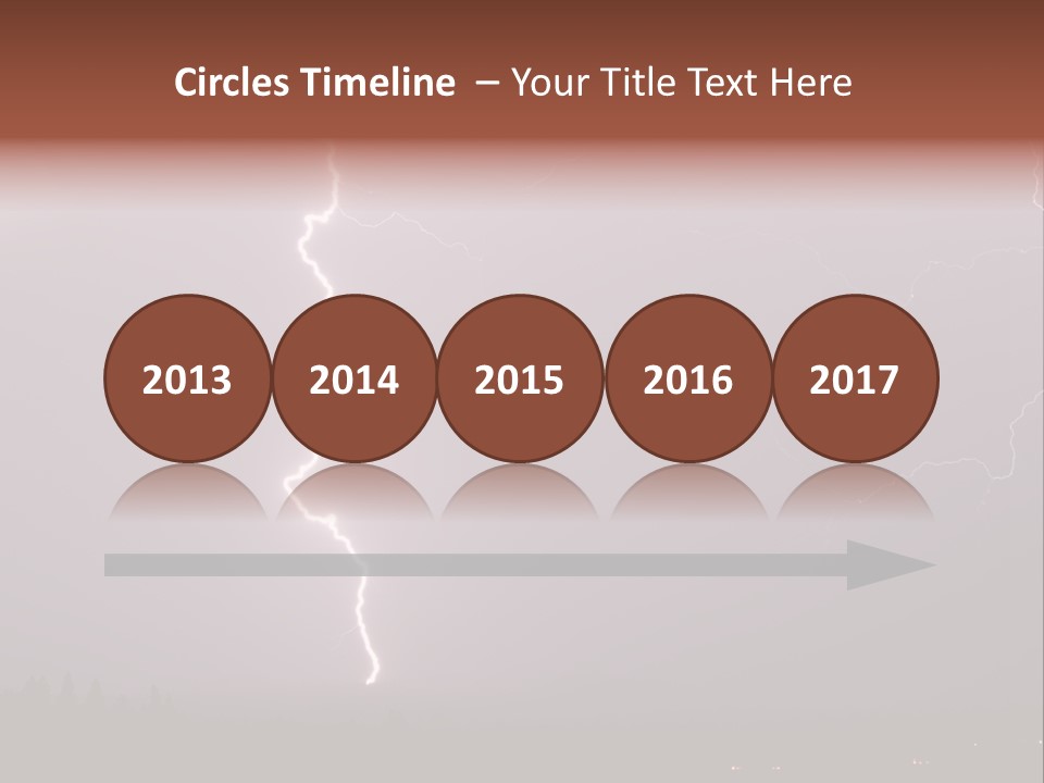 Flash Stormy Lightning Bolt PowerPoint Template