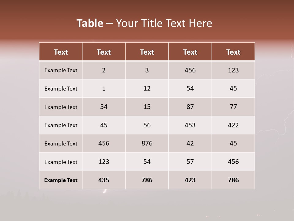 Flash Stormy Lightning Bolt PowerPoint Template