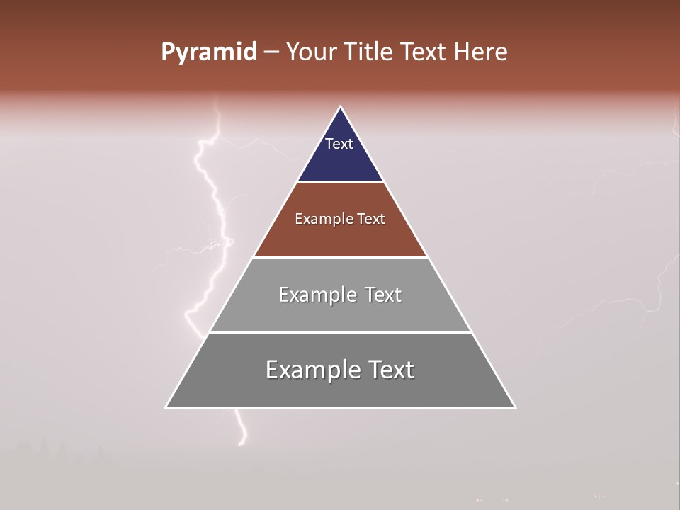 Flash Stormy Lightning Bolt PowerPoint Template