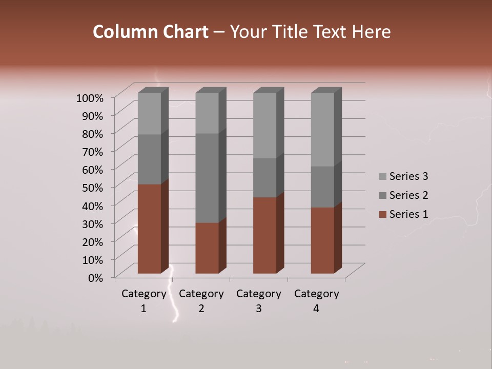 Flash Stormy Lightning Bolt PowerPoint Template