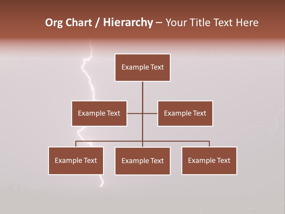 Flash Stormy Lightning Bolt PowerPoint Template