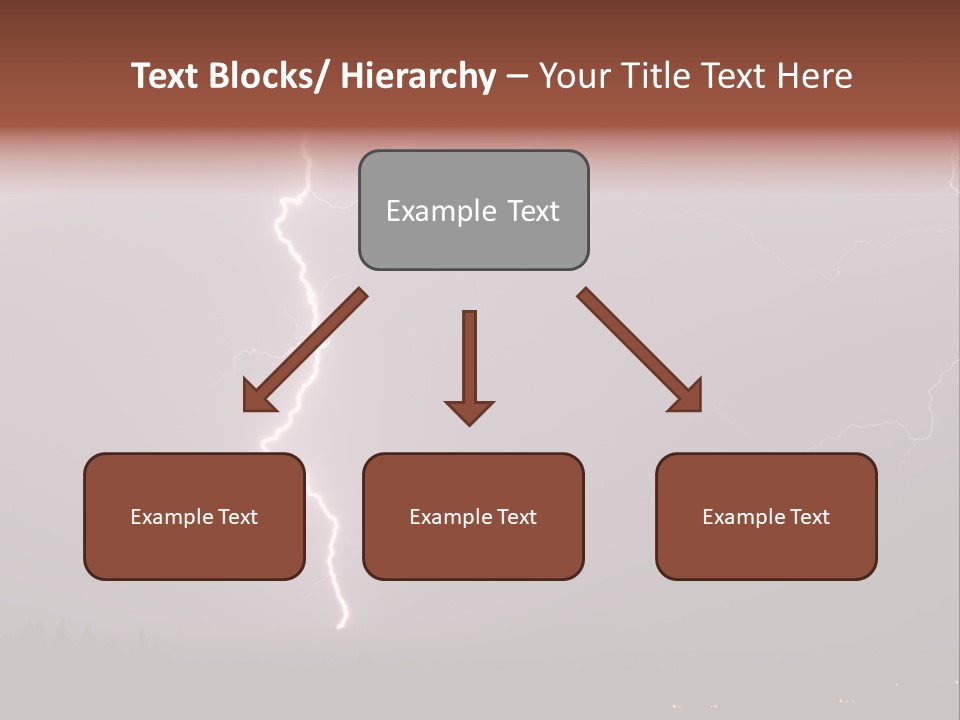 Flash Stormy Lightning Bolt PowerPoint Template