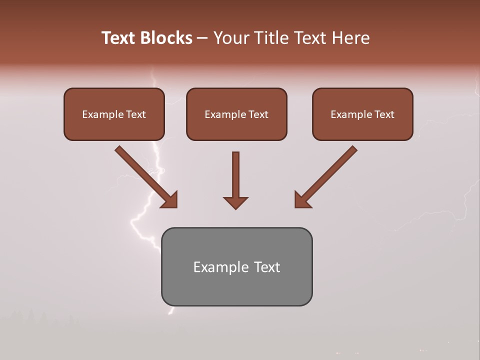 Flash Stormy Lightning Bolt PowerPoint Template